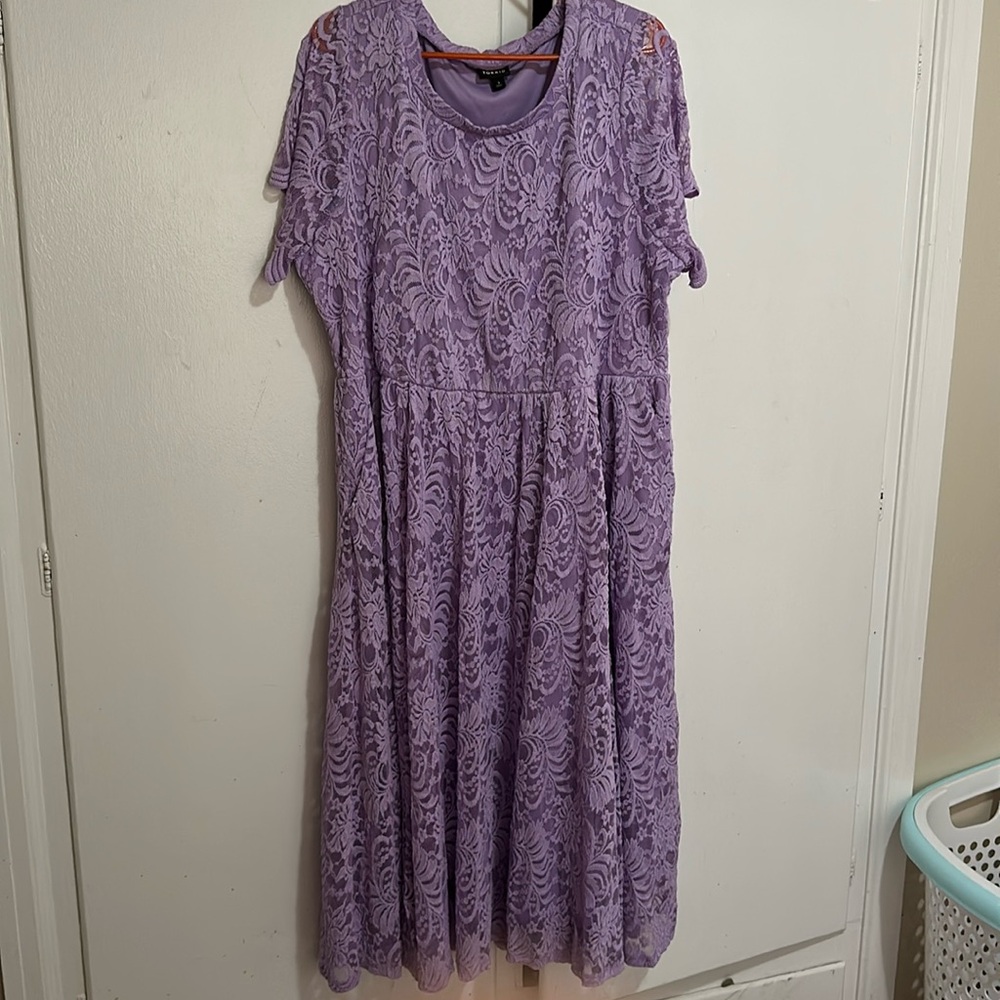 Lavender lace dress